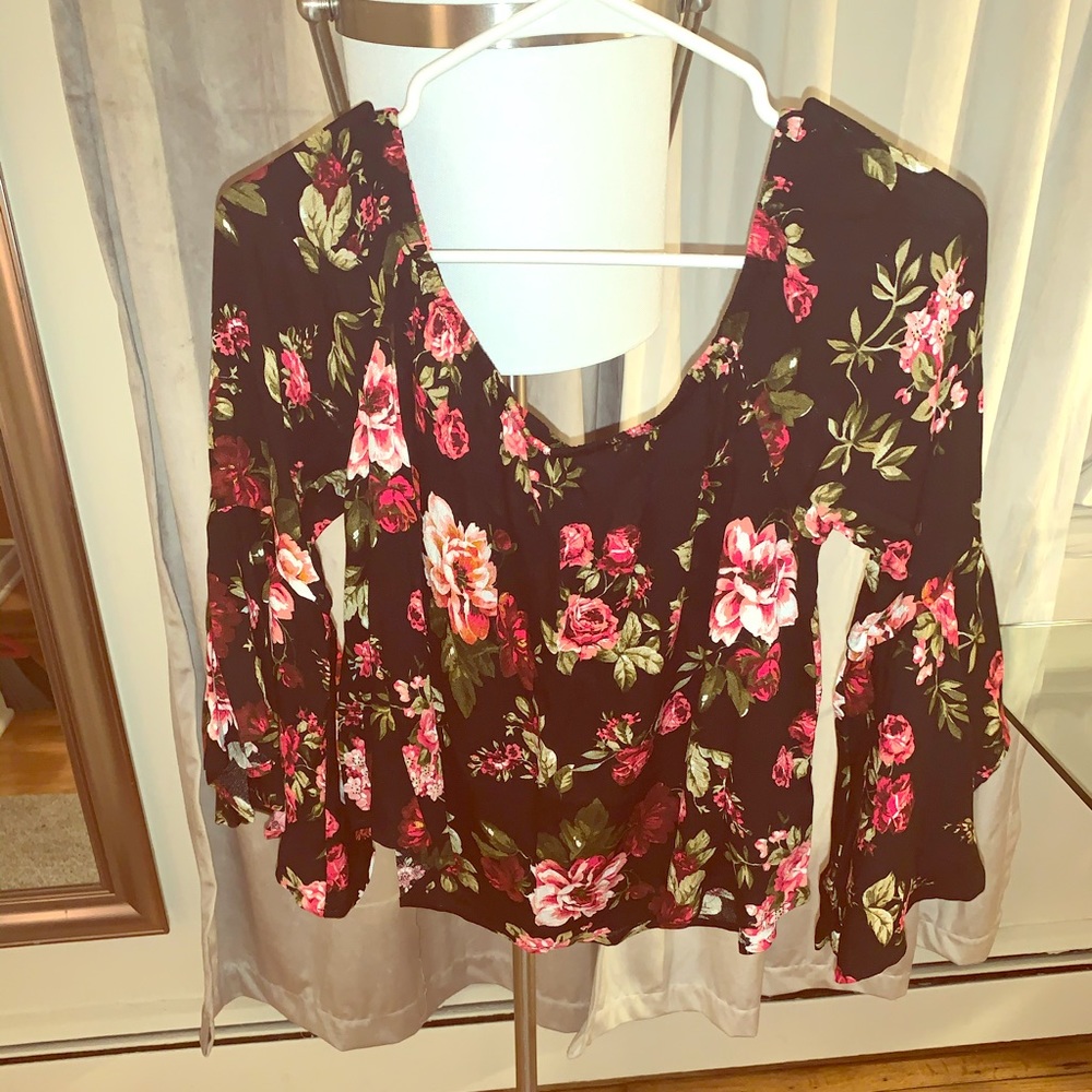 Off the shoulder floral top